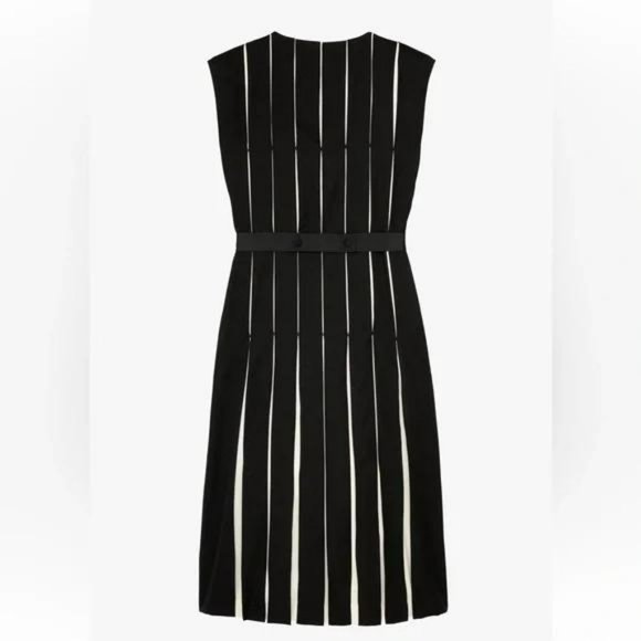 ZARA WOOL BLEND BOX PLEAT DRESS LIMITED EDITION - Picture 3 of 5